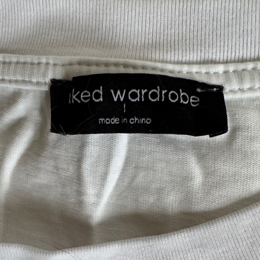 Naked Wardrobe White Crop Top - Picture 2 of 4